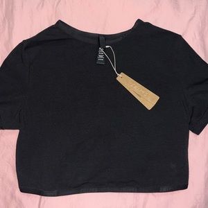 SKIMS COTTON LOGO SUPER CROPPED T-SHIRT